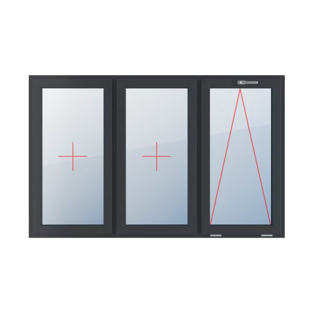 Permanent glazing in the wing, tiltable with a handle at the top windows types-of-windows triple-leaf symmetrical-division-horizontally-33-33-33 permanent-glazing-in-the-wing-tiltable-with-a-handle-at-the-top 