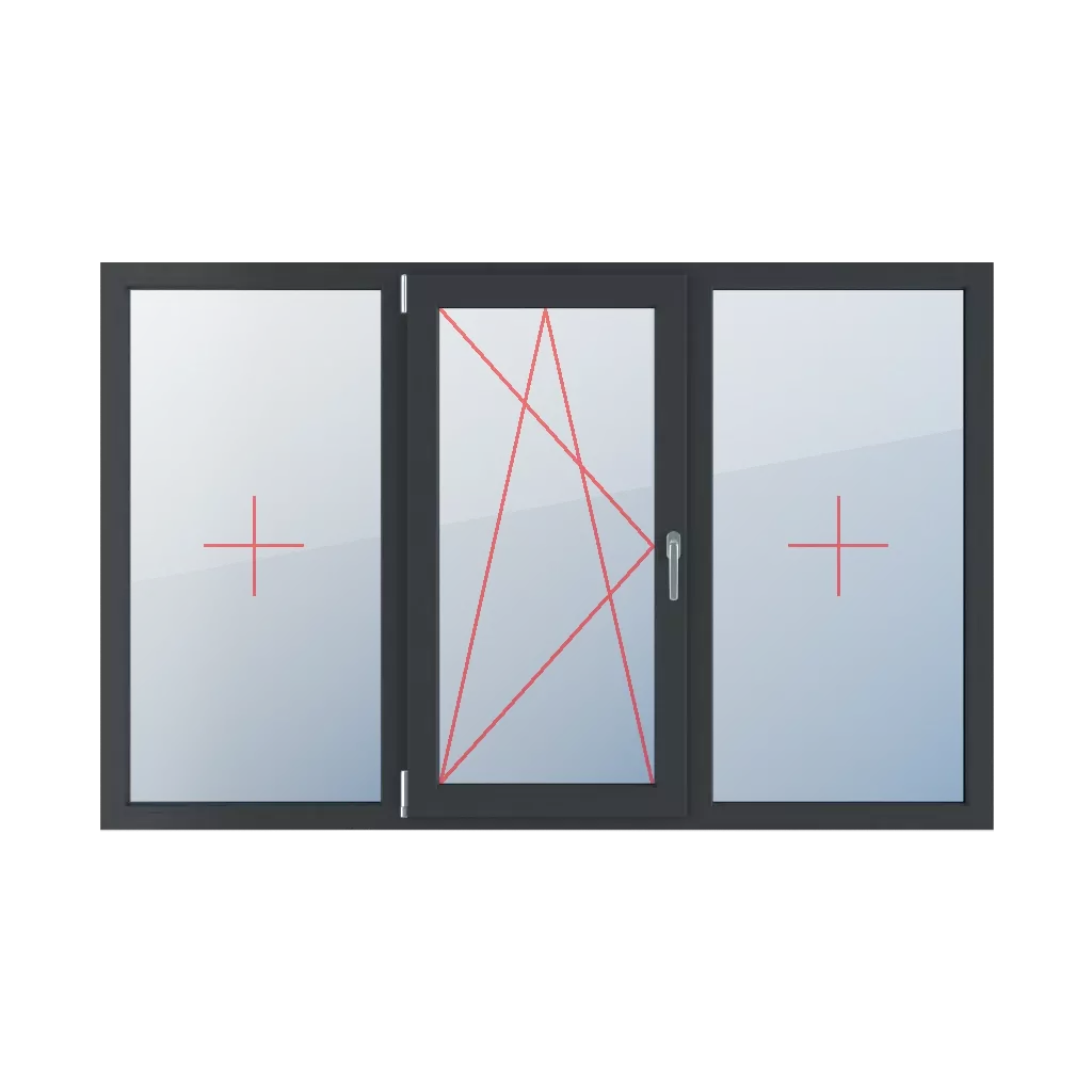 Fixed glazing in a frame, left-hand turn-tilt glazing, fixed glazing in a frame windows types-of-windows triple-leaf symmetrical-division-horizontally-33-33-33 fixed-glazing-in-a-frame-left-hand-turn-tilt-glazing-fixed-glazing-in-a-frame 