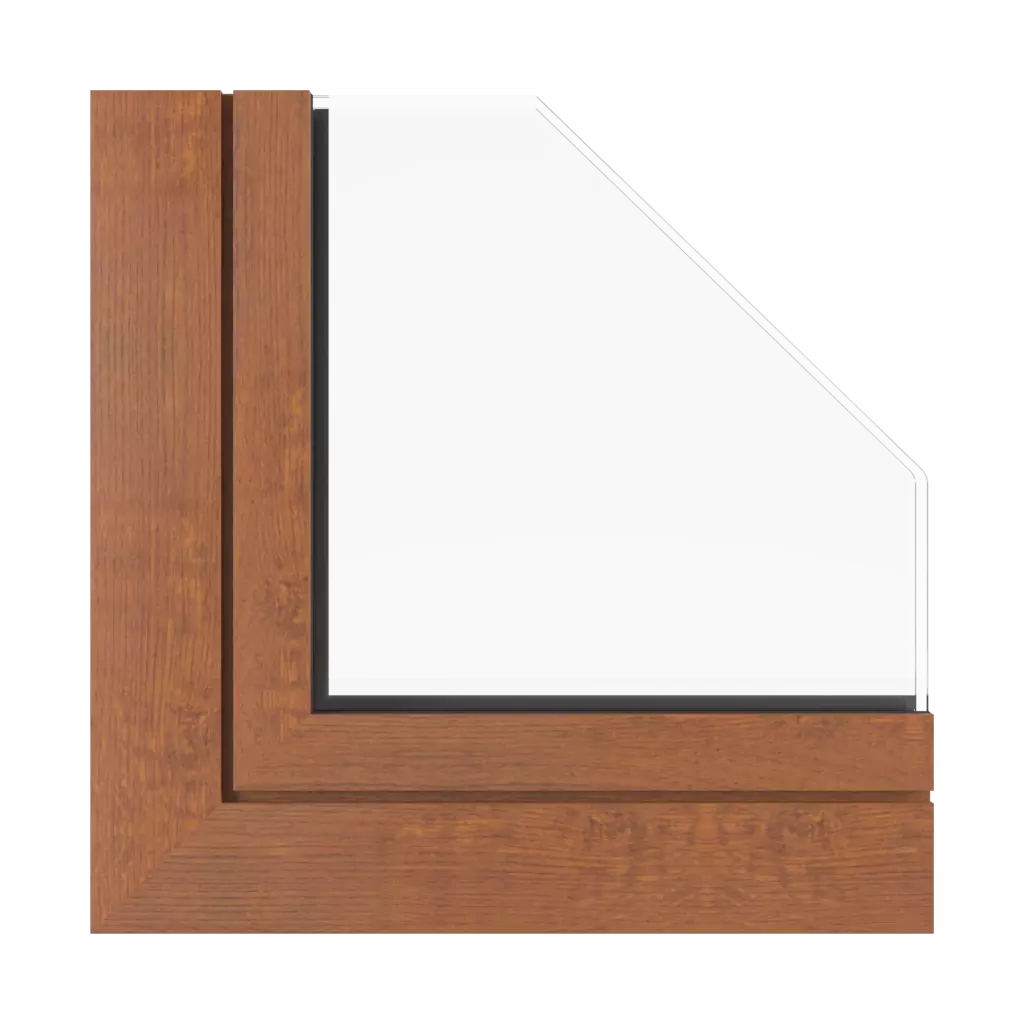 Rustic oak windows window-profiles aluprof mb-sr50n-ei-effect