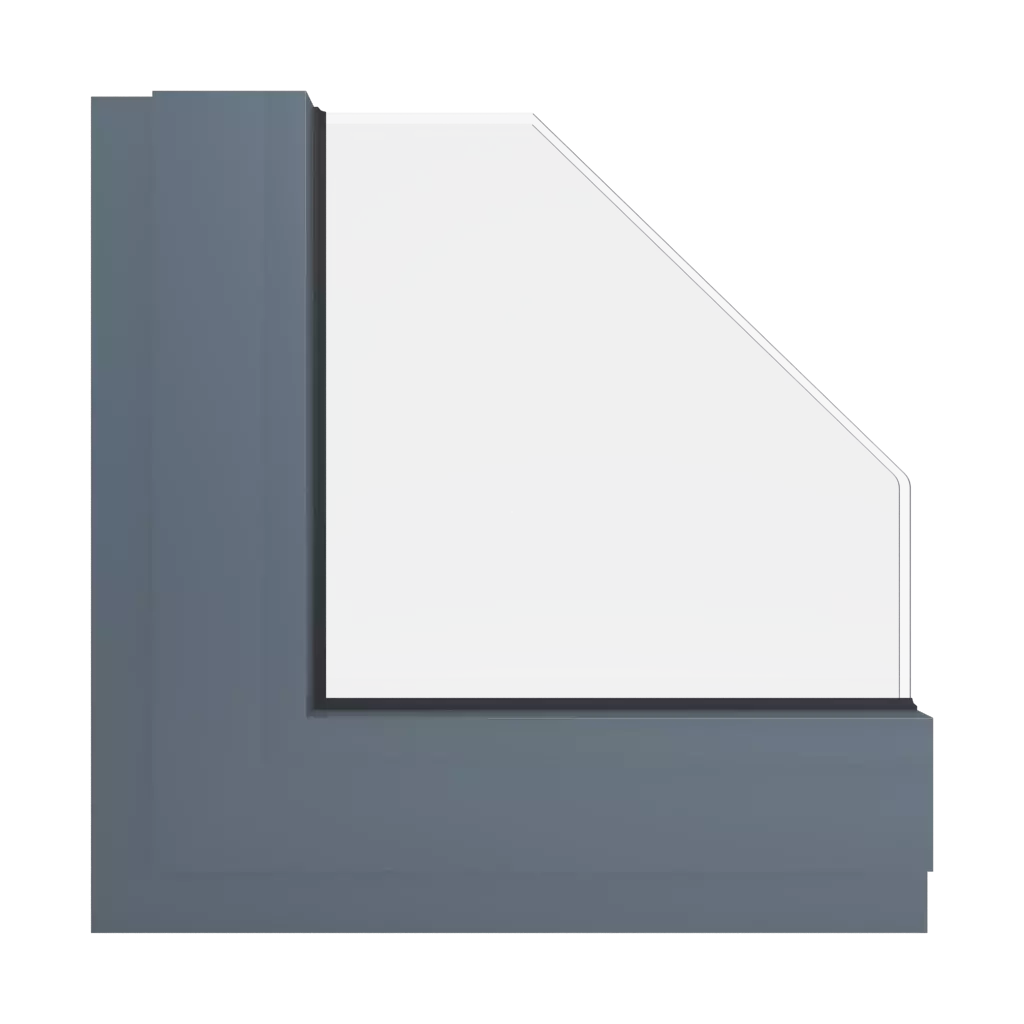 RAL 7031 Blue grey windows window-color aluminum-ral ral-7031-blue-grey interior