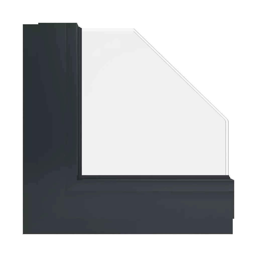 RAL 9017 Traffic black windows window-color aluminum-ral ral-9017-traffic-black interior